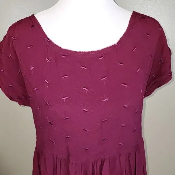 Max Studio Vintage‎ 90s Embroidered Cottagecore Dress Size X-Large - Picture 2 of 15